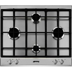 Smeg P260XGH 60cm 4 Burner Gas Hob in Stainless Steel